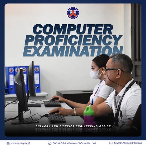 where to take computer proficiency exam dpwh|Series of 2017 Republic of the Philippines DEPARTMENT OF .